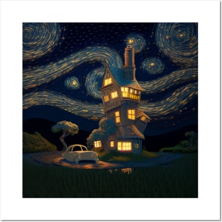 Starry Night Over The Burrow Posters and Art